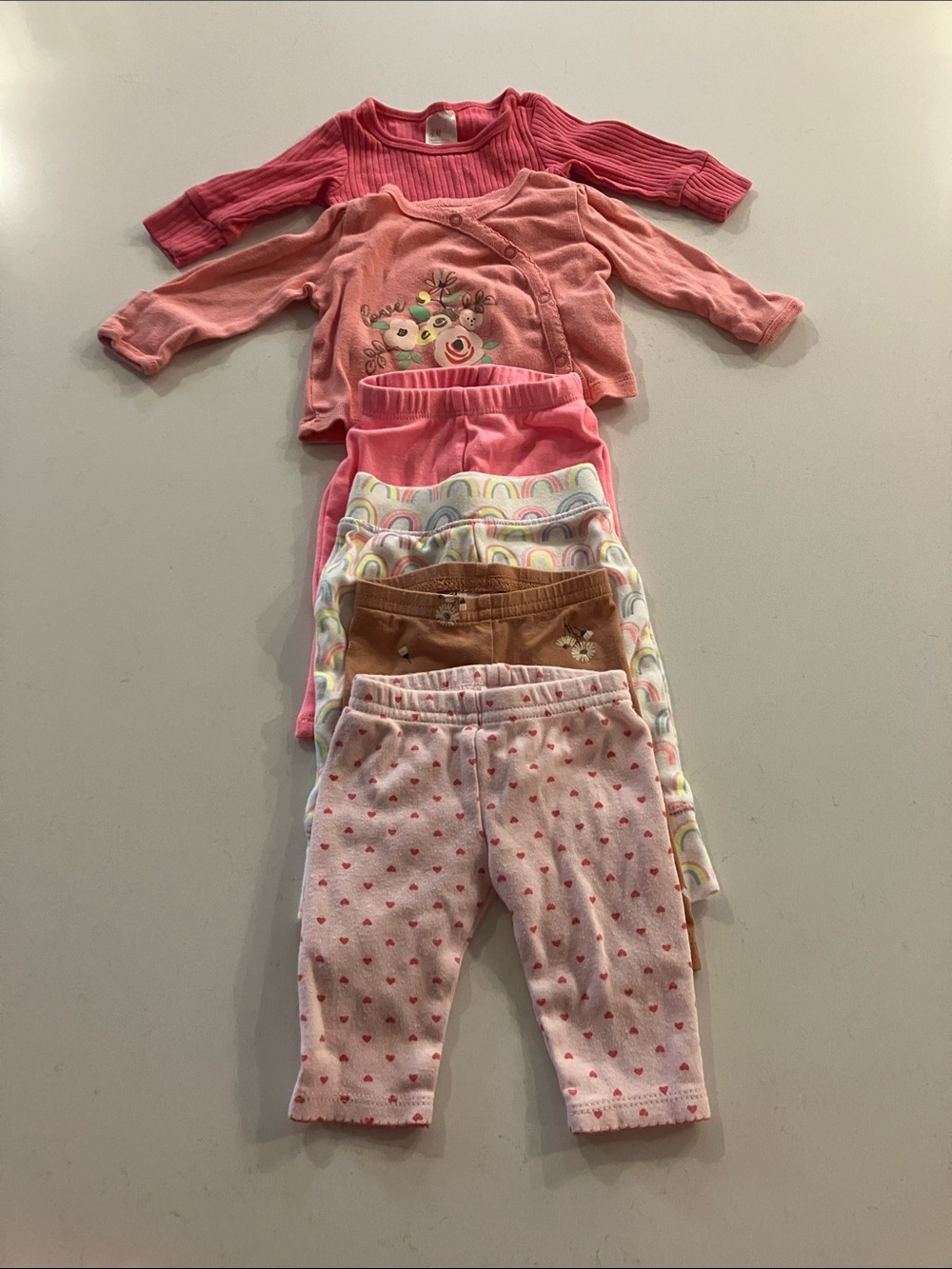 Baby Girl Newborn Bundle Lot - 6 Pieces